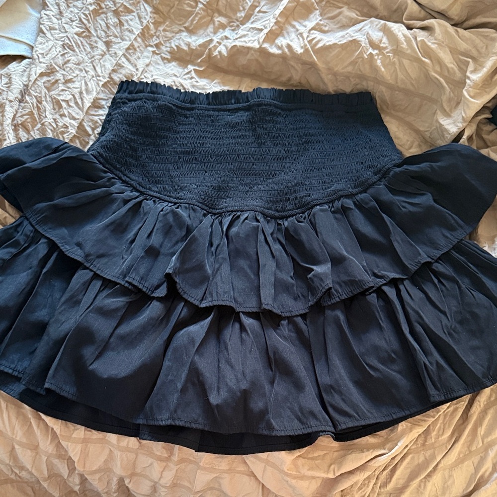 Amazon Black Layered A-Line Skirt